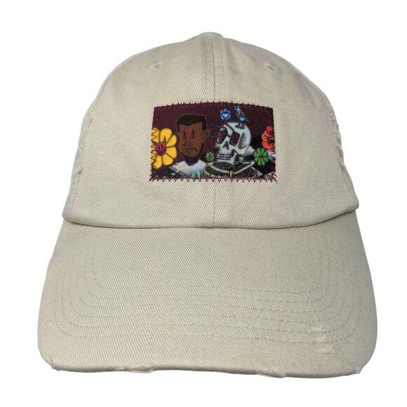 Blvk Savage Skull Patch Slideback Hat Tan One Size Adjustable District - Picture 1 of 8